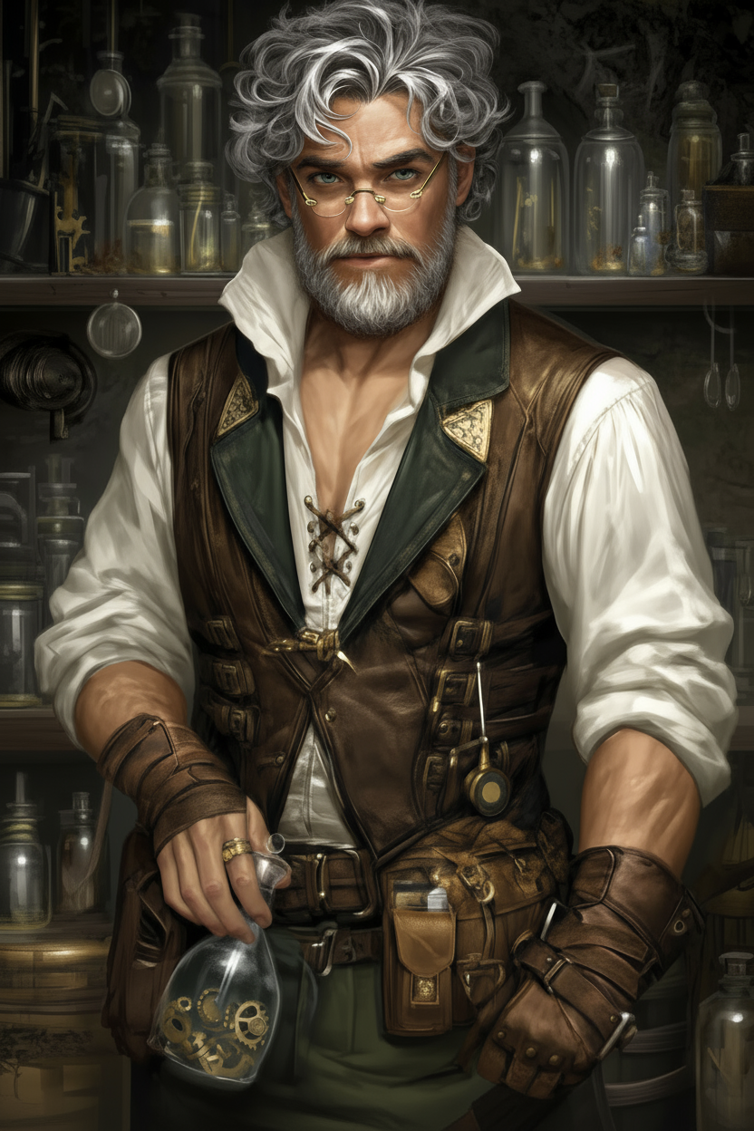 Galen Hawthorne — Inventor, healer, and the reason half the valley suddenly needs "repairs"